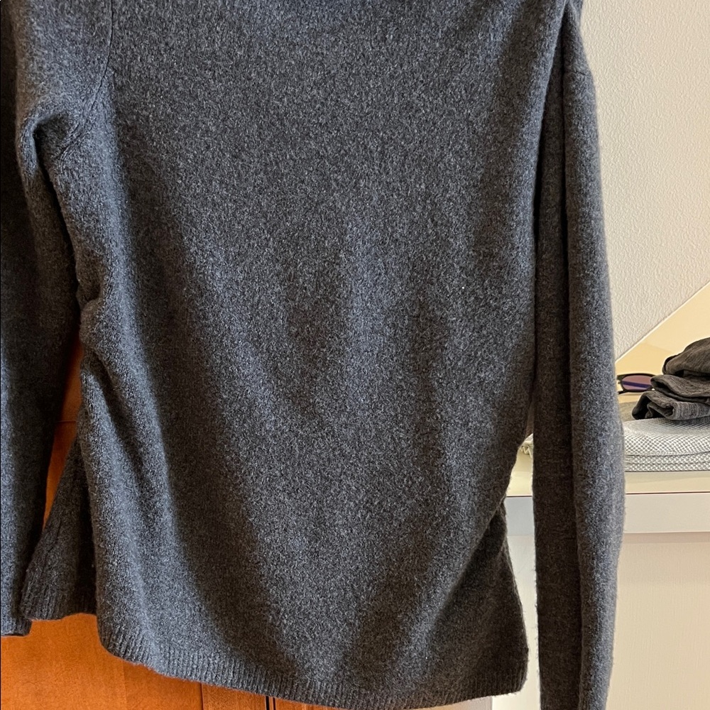 Charcoal Crewneck Women’s Sweater - Picture 6 of 7